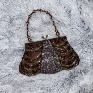 Vintage Beaded Evening Clutch